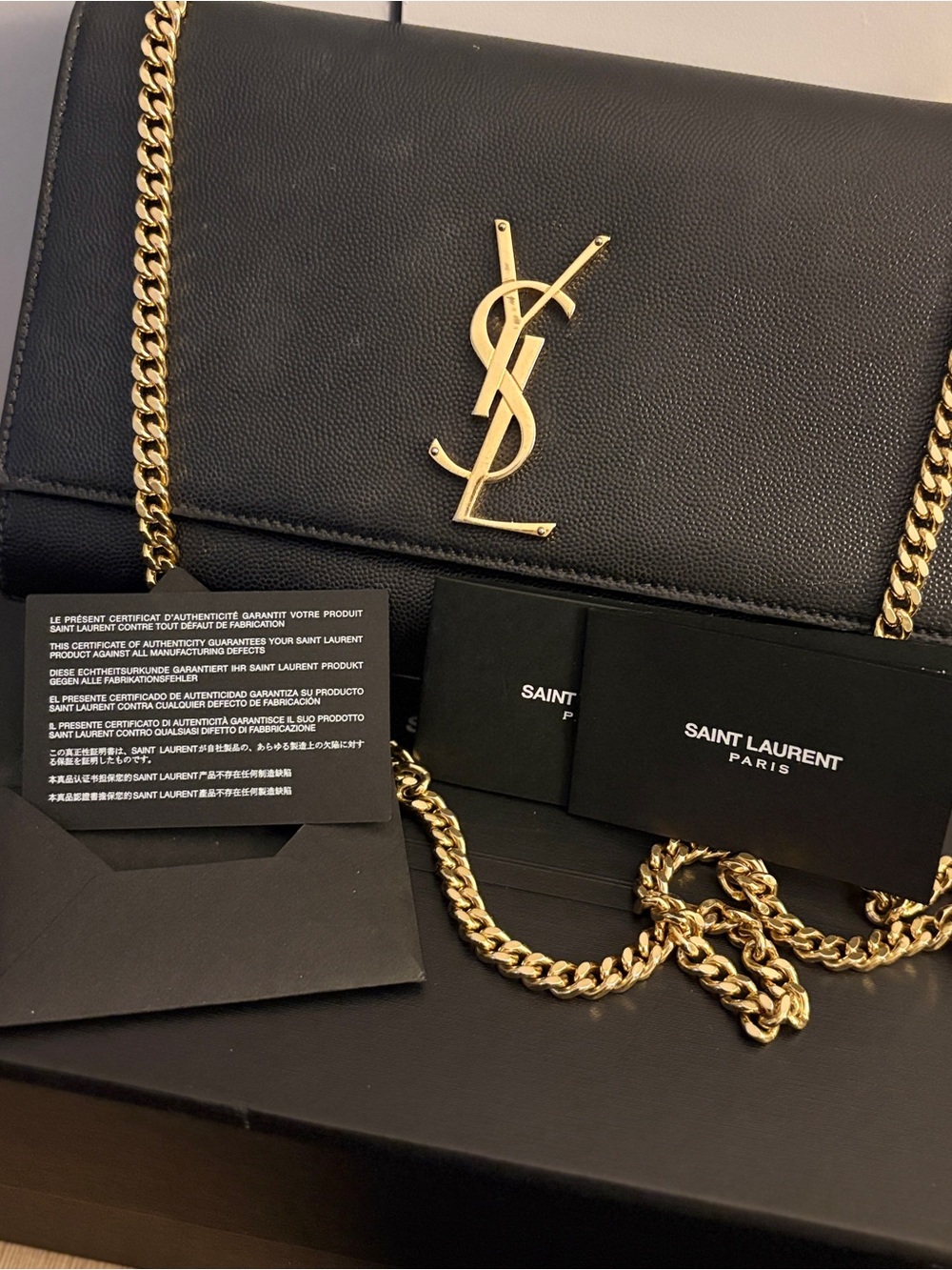 Saint Laurent Kate Leather Shoulder Bag